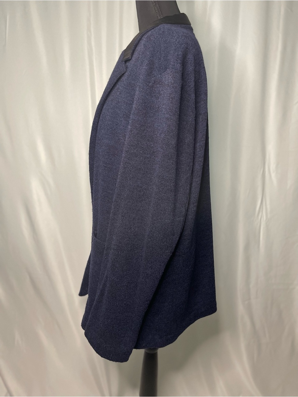 Simply Vera - Vera Wang Navy Open-Front Knit Sweater - Picture 10 of 15